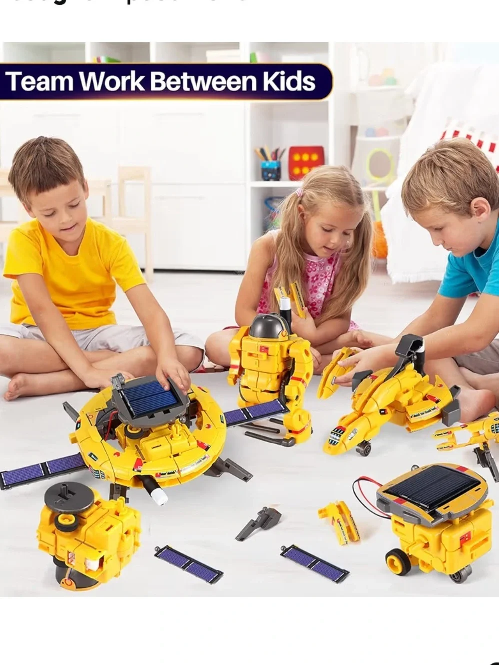 STEM Projects for Kids Age 8-12, Science Kits Boys, Solar Robot Space 005